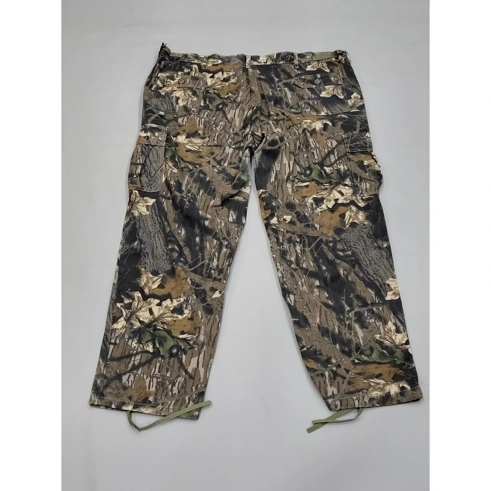 Vintage Mossy Oak Pants Men's 3XL Breakup Camo Hunting Adjustable Waist USA
